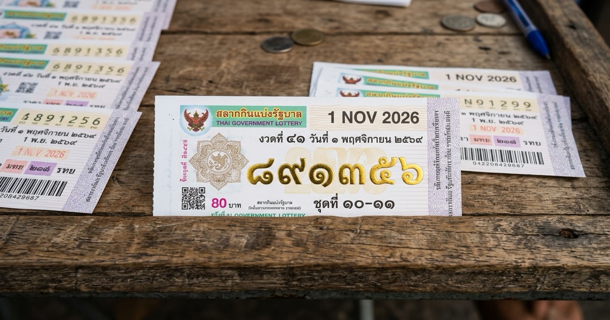 🎯 ส่องแนวทางเลขเด็ดงวดนี้! หวยรัฐบาลไทย 1 พฤศจิกายน 2569 สถิติหวยออกวันอาทิตย์ย้อนหลัง 10 ปี